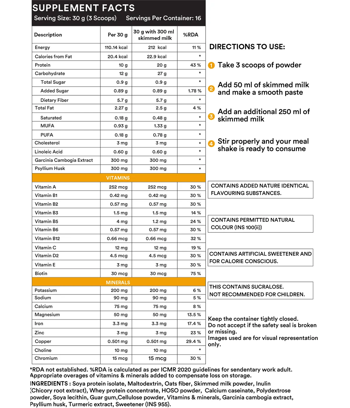 Nutra Grace Nutritional Meal Replacement Shake | 500gms - Image 4