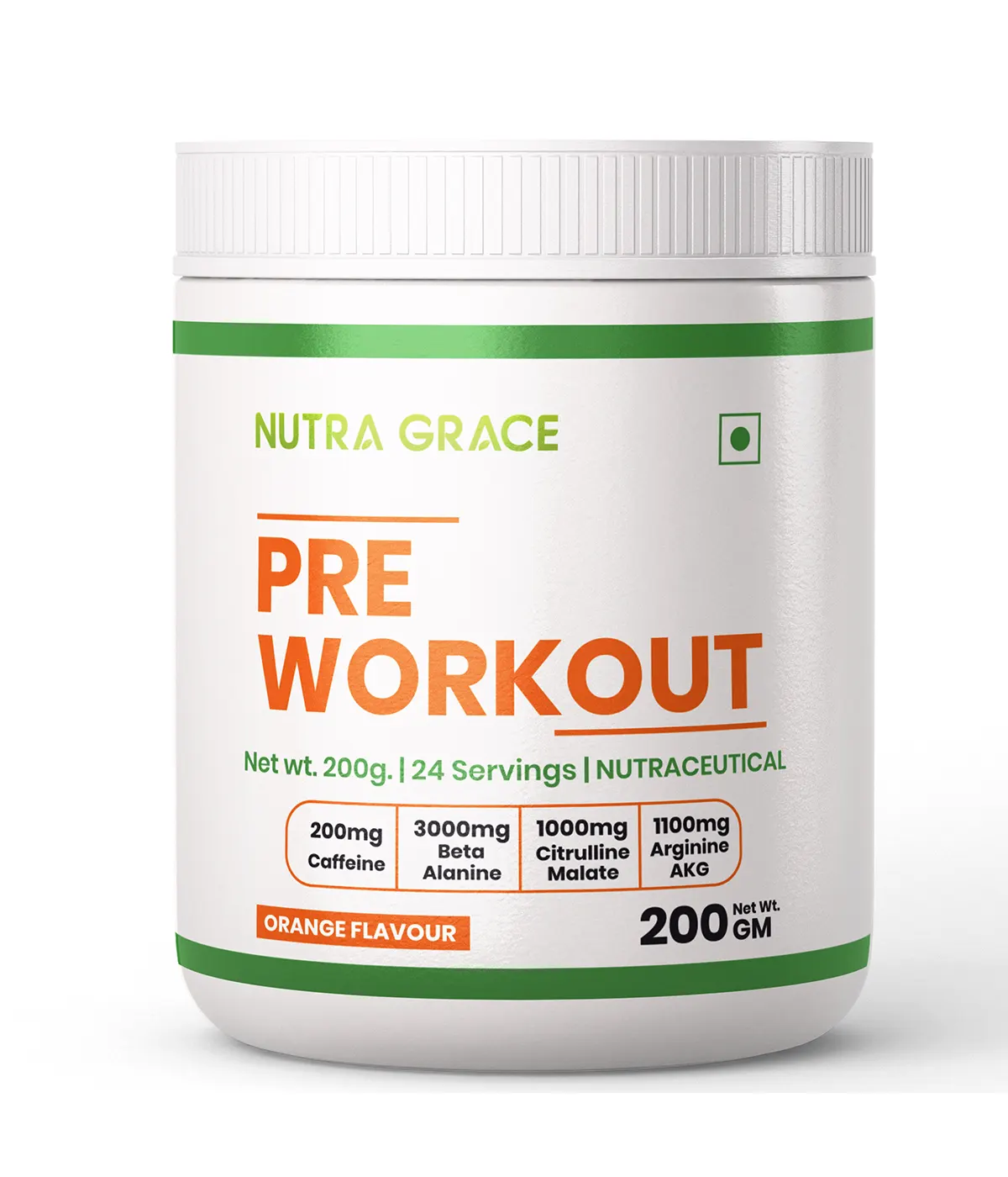 Nutra Grace Pre-Workout Supplement | 200gms - Image 3